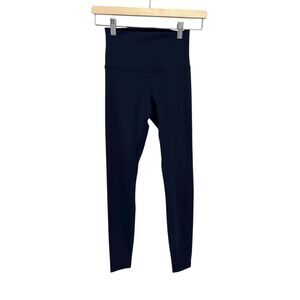 Lululemon Wunder Train High Rise Tight 28" Size 4  True Navy NWT Authentic